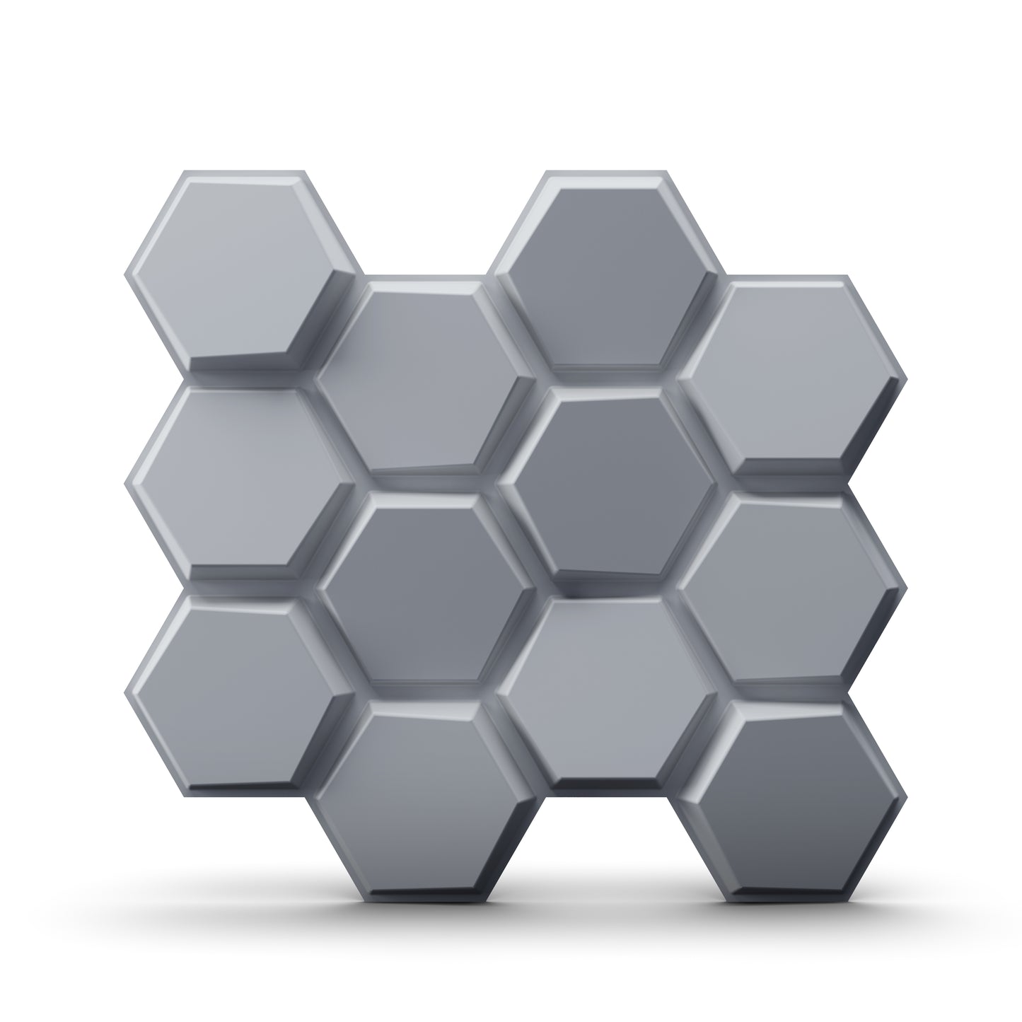 Gray 3D Wall Panels Hexagon Design-td038