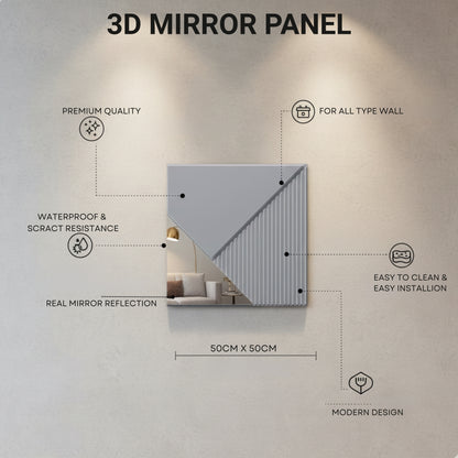 Gray 3D Wall Panels Plaina Design