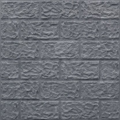 Gray Marble Self Adhesive 3D Panels Brick Design