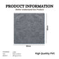 Gray Marble Self Adhesive Panels Damask Design
