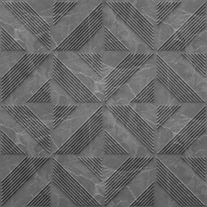 Gray Marble Self Adhesive Panels triangle Design