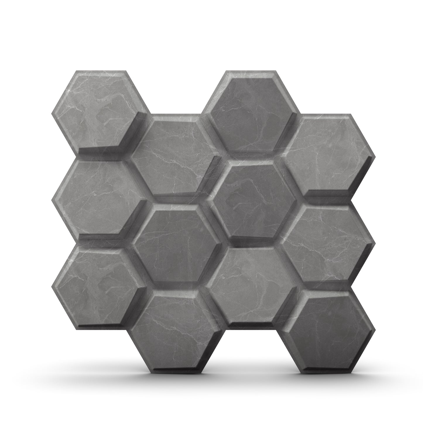 Gray Marble 3D Wall Panels Hexagon Design-td038