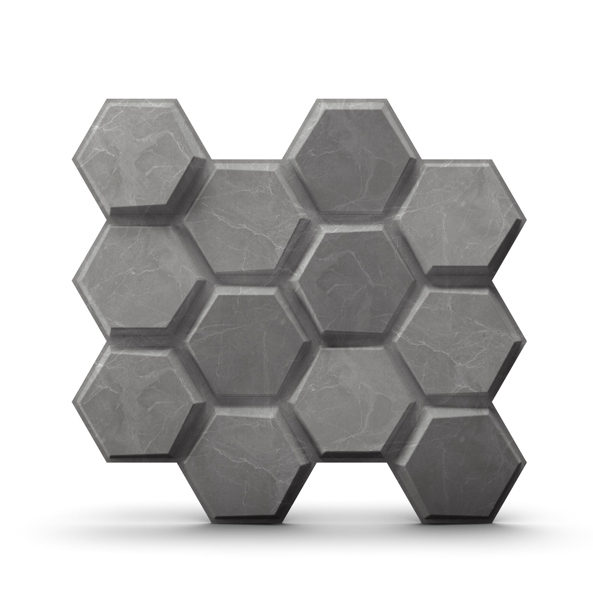 Gray Marble 3D Wall Panels Hexagon Design-td038
