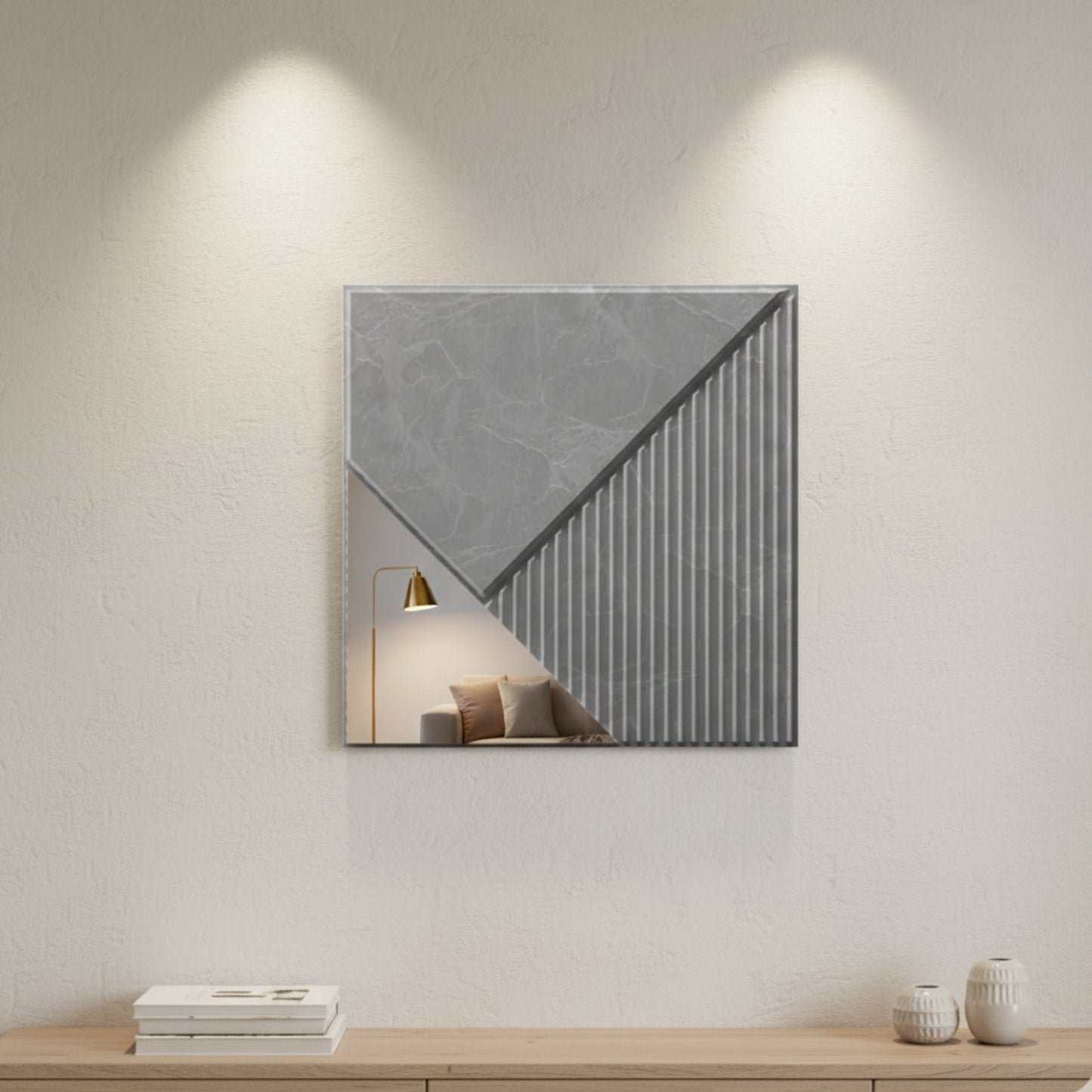 3D Wall Panels for Home Decor PVC Plaina Design 50X50 cm