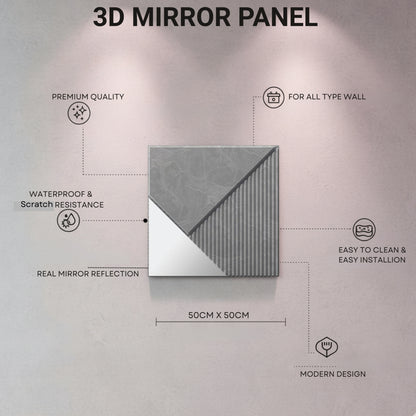Gray Marble 3D Wall Panels Plaina Design