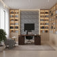 Gray Marble 3D Wall Panels Swirl Design