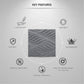 Gray Marble 3D Wall Panels Swirl Design