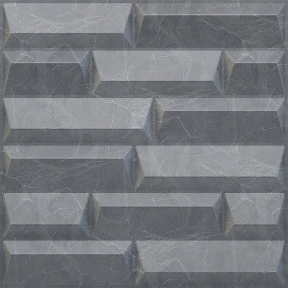 Gray Marble 3D Wall Panels Vault Design