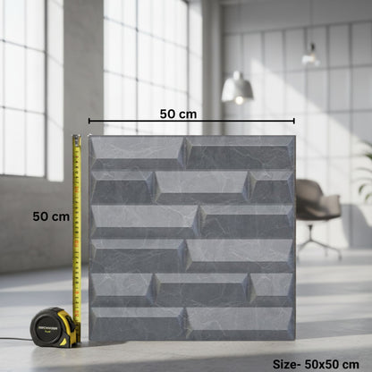 Gray Marble 3D Wall Panels Vault Design