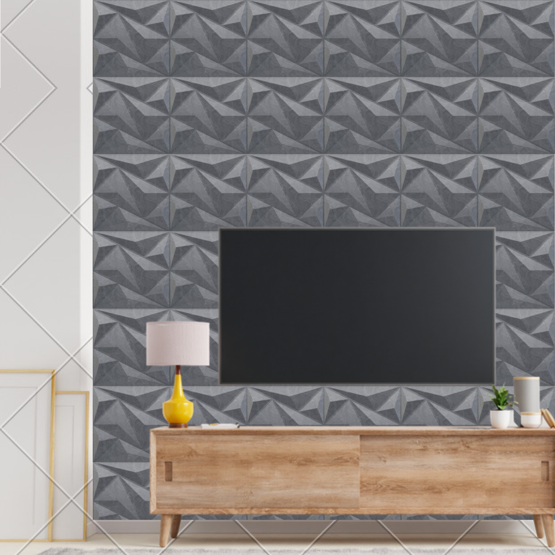 Gray Marble 3D Wall Panels Alps Design-2