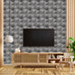 Gray Marble 3D Wall Panels Hexa quarter Design