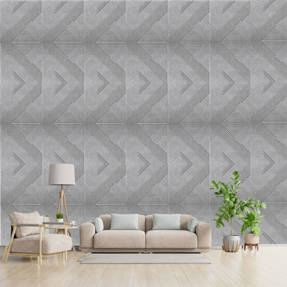 Gray Marble Self Adhesive Panels Line Abstract Design