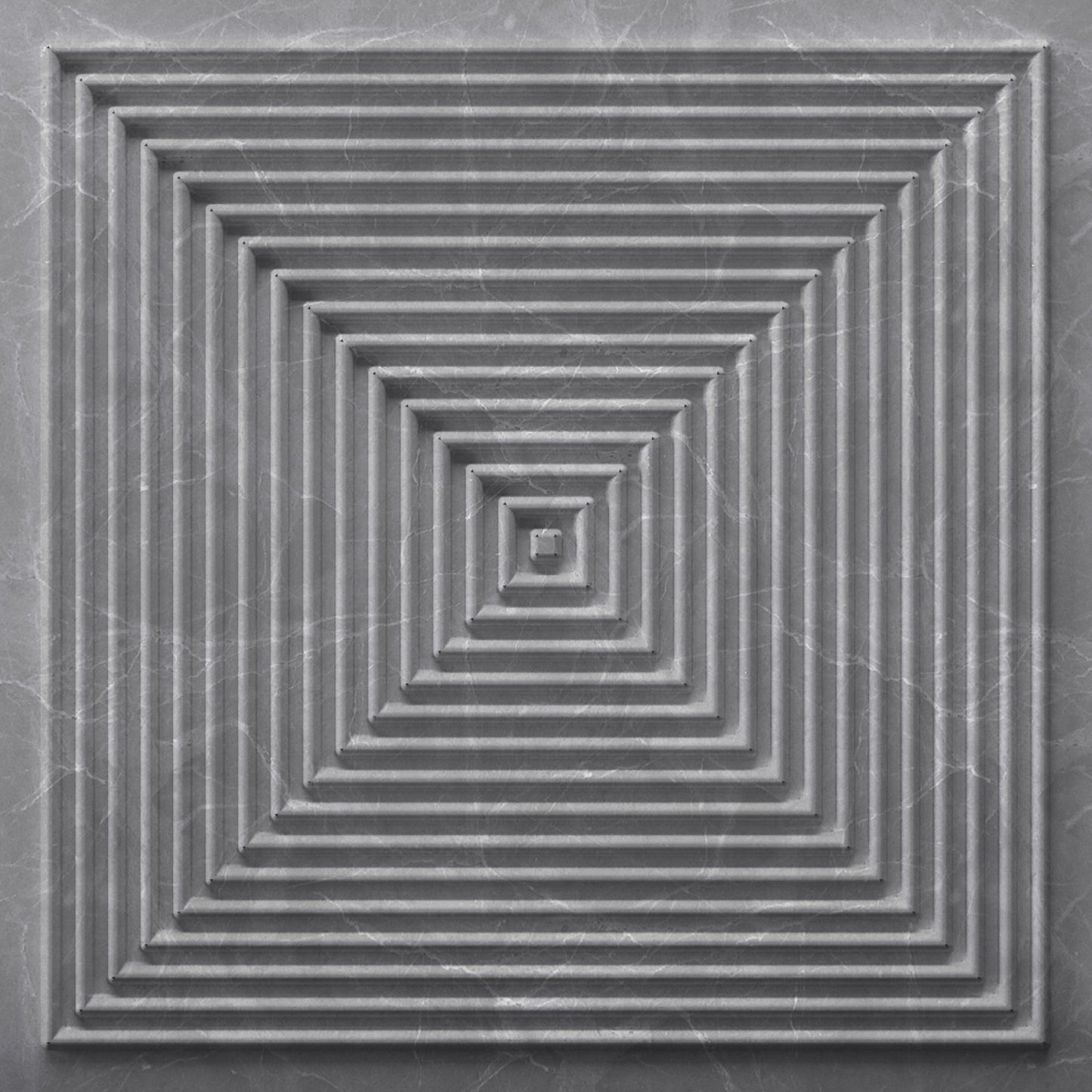 Gray Marble Pyramid Design 3D Wall Panel
