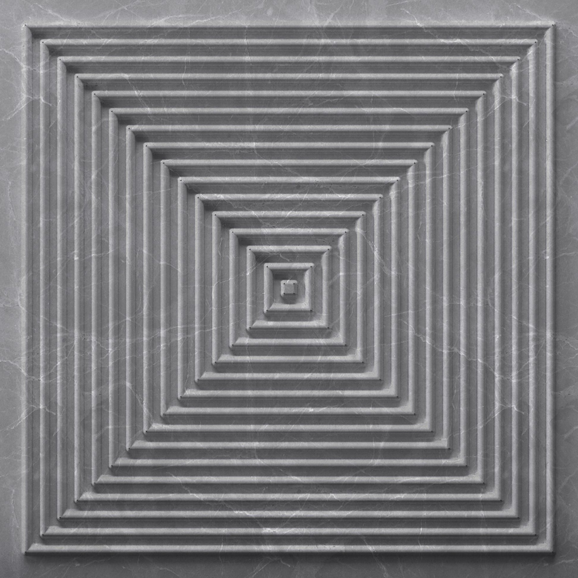 Gray Marble Pyramid Design 3D Wall Panel