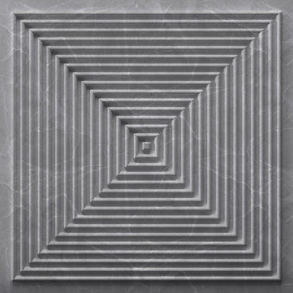 Gray Marble Pyramid Design 3D Wall Panel