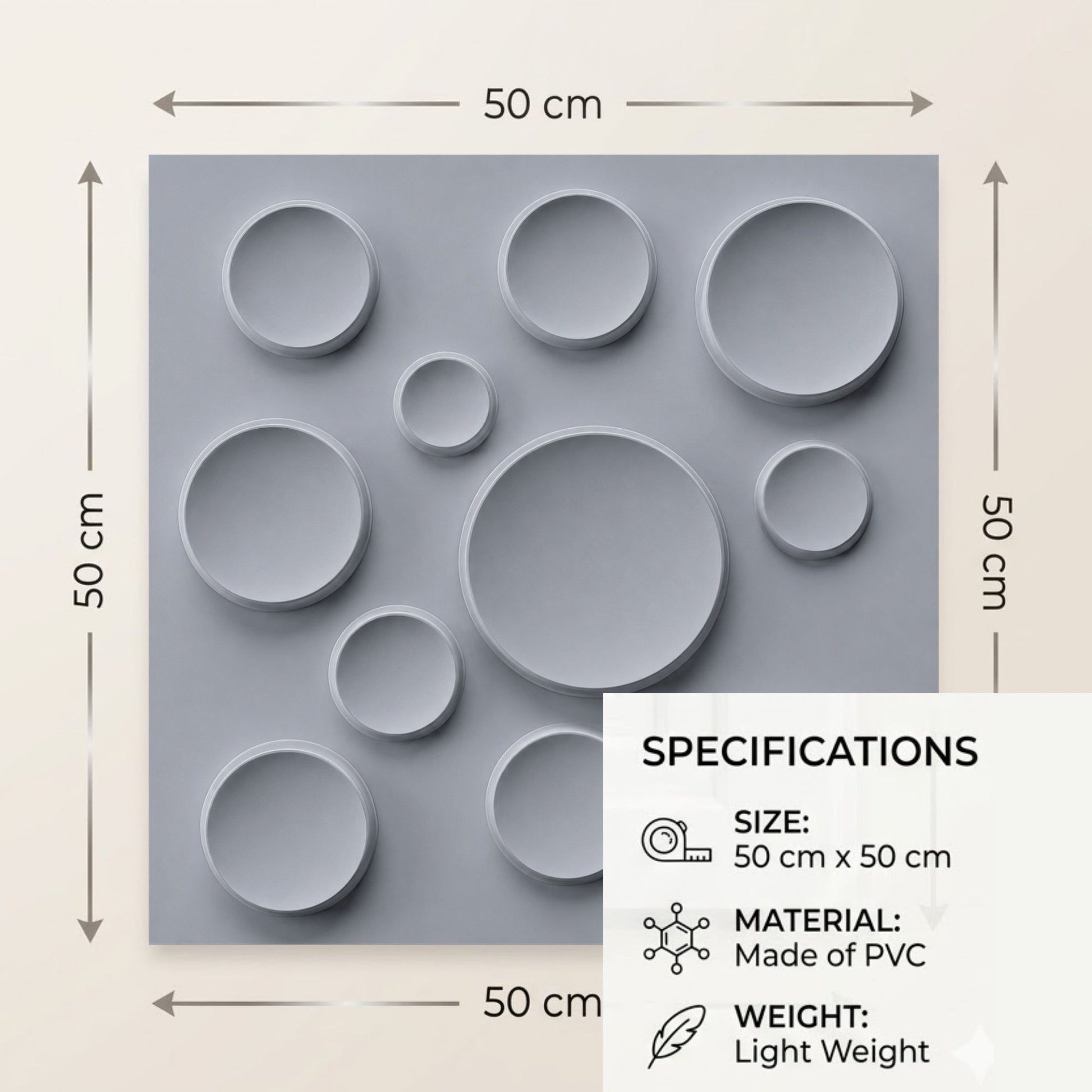 Gray Moon Design 3D Wall Panel-3
