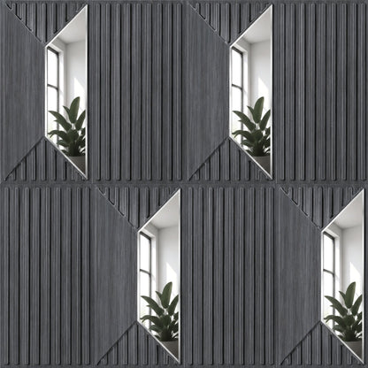 Gray Pine Silver Artisan Design Acrylic 3D Wall Panel