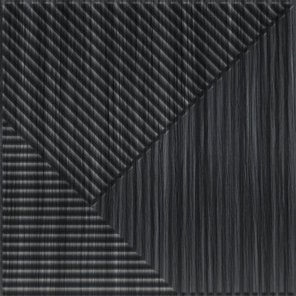 Gray Pine Wood 3D Wall Panels Stripe Design