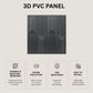 Gray Pine Wood 3D Wall Panels Artisan Design