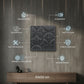 Gray Pine Wood 3D Wall Panels Luna Design