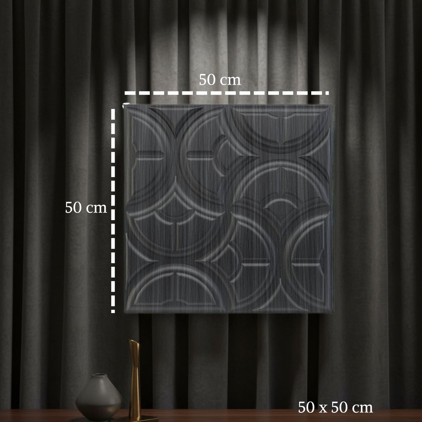 Gray Pine Wood 3D Wall Panels Luna Design