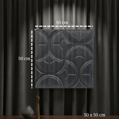 Gray Pine Wood 3D Wall Panels Luna Design