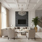 Gray Pine Wood 3D Wall Panels Swirl Design