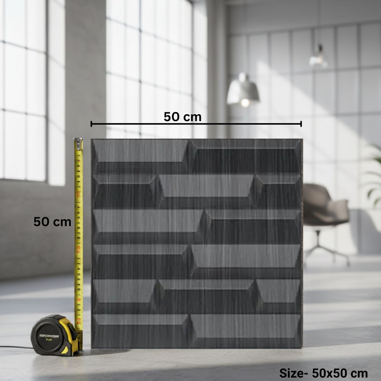 Gray Pine Wood 3D Wall Panels Vault Design