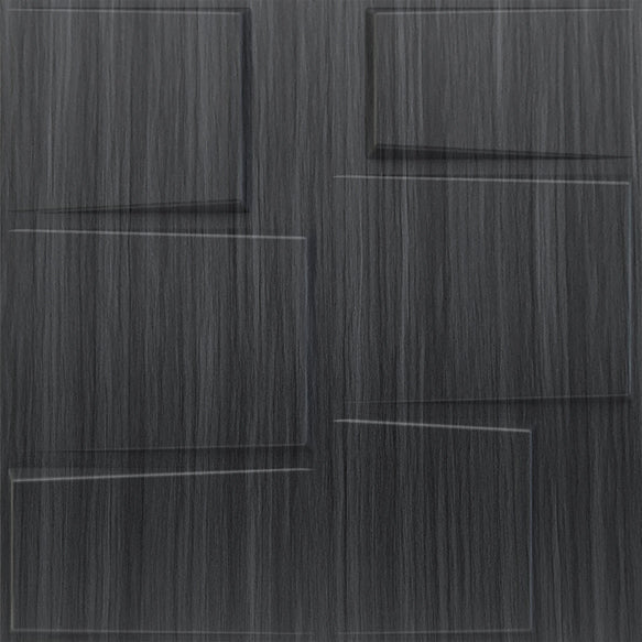 Gray Pine Wood Stream Design 3D Wall Panel