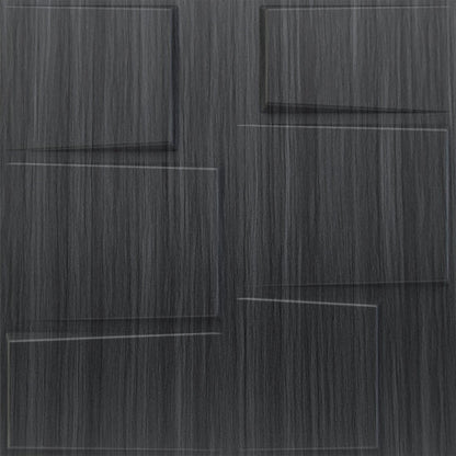 Gray Pine Wood Stream Design 3D Wall Panel