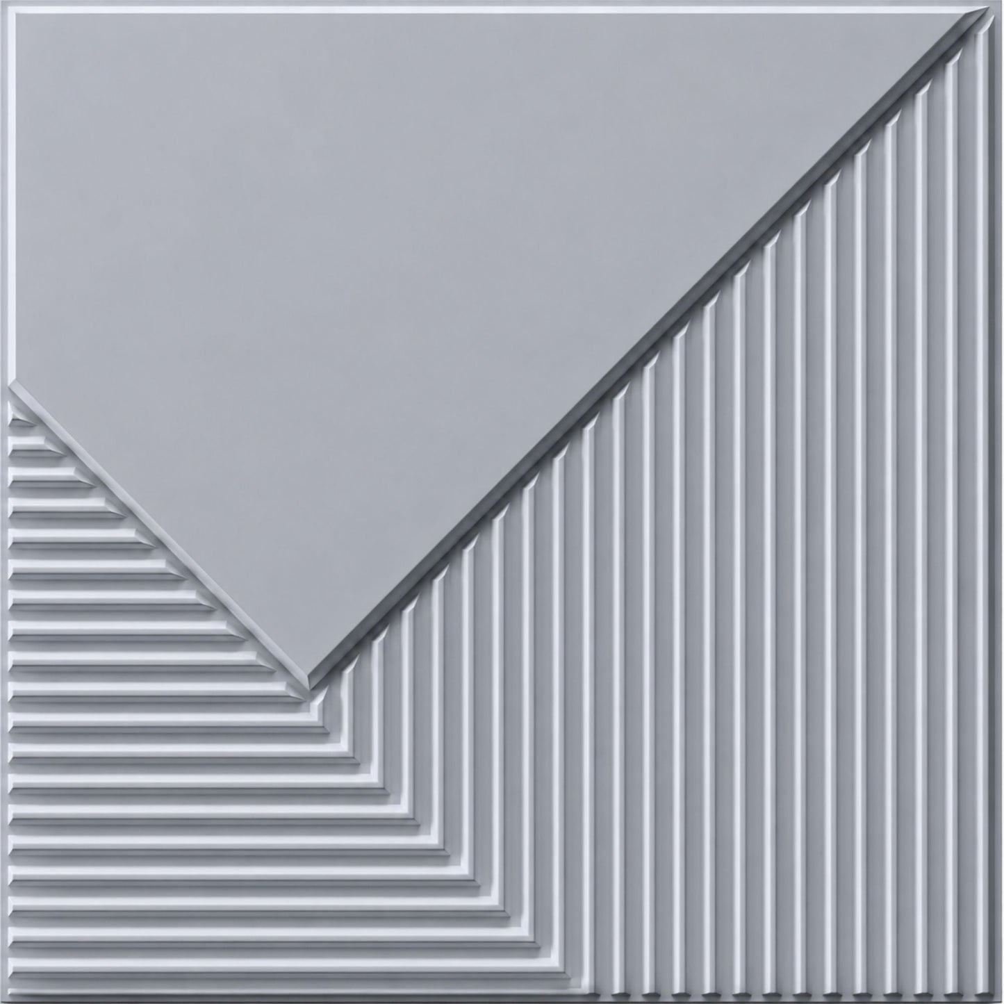 Gray Plaina Design 3D Wall Panel