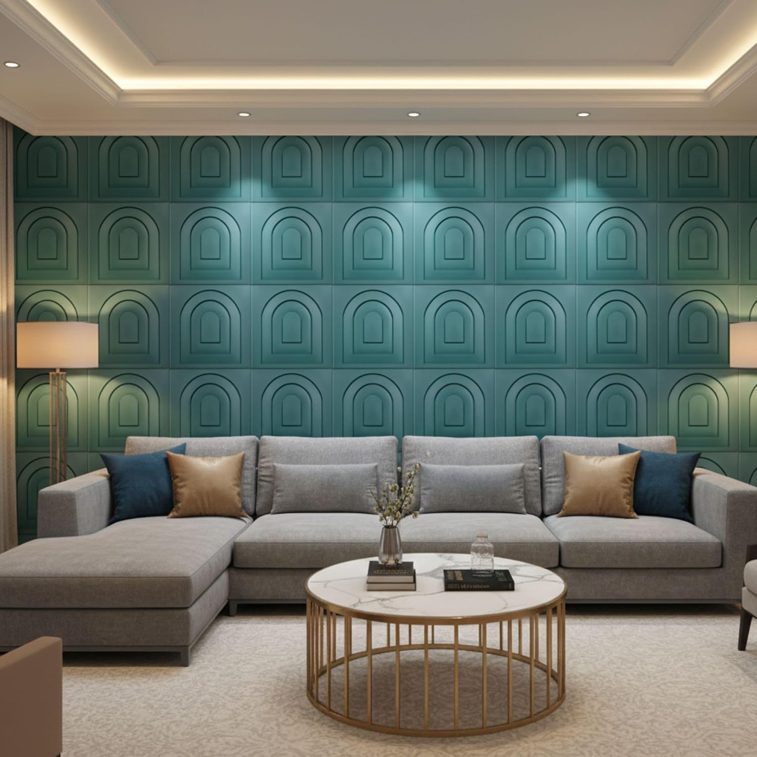 Green 3D Wall Panels Archi Design
