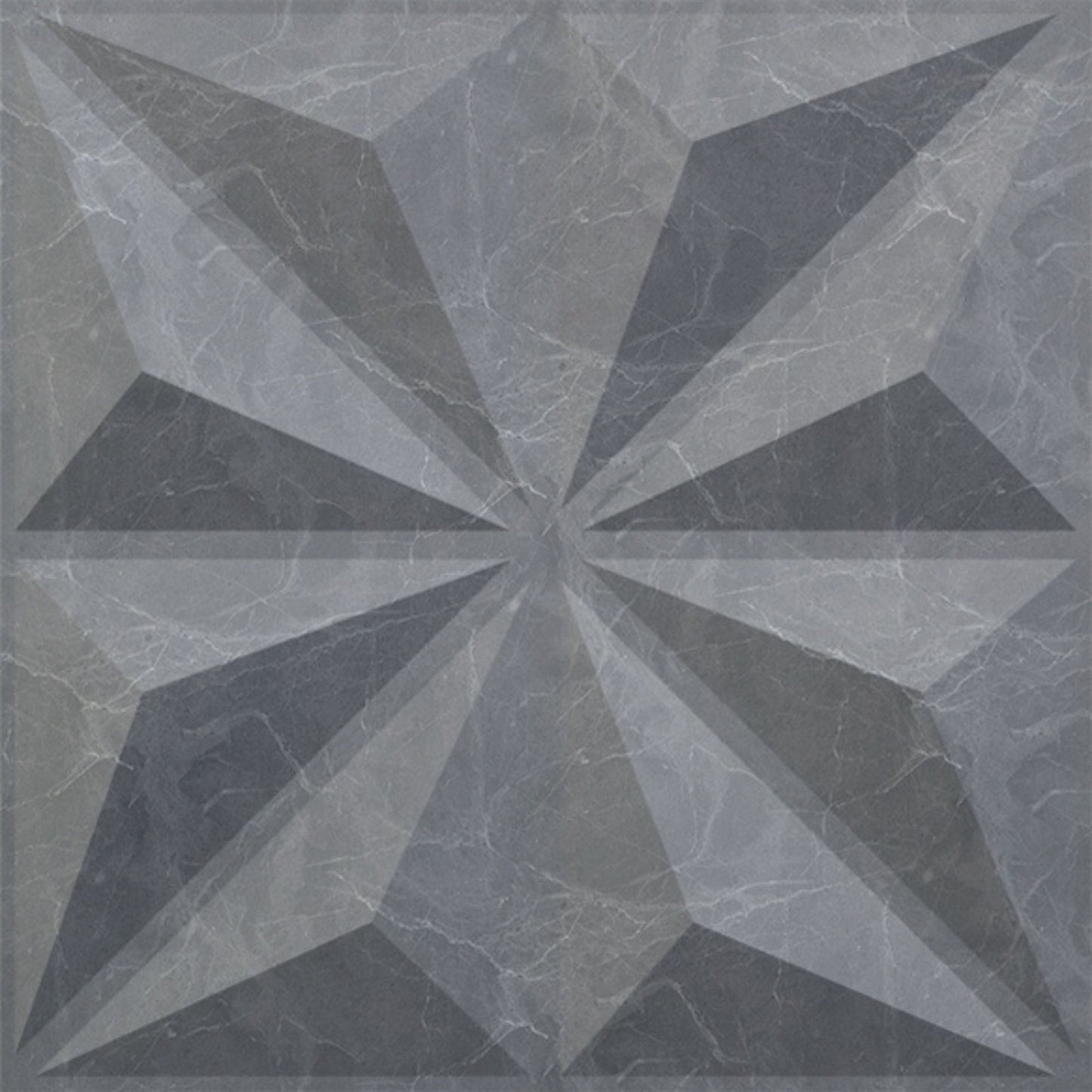 Grey Marble Crystal Design 3D Wall Panel View-1