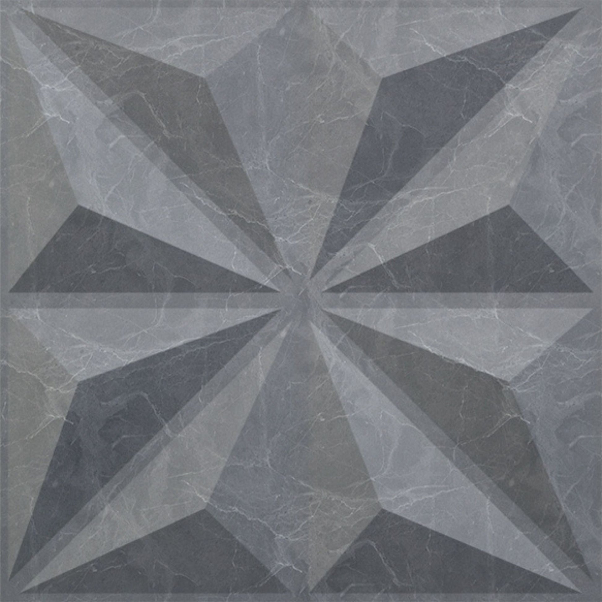 Grey Marble Crystal Design 3D Wall Panel View-1