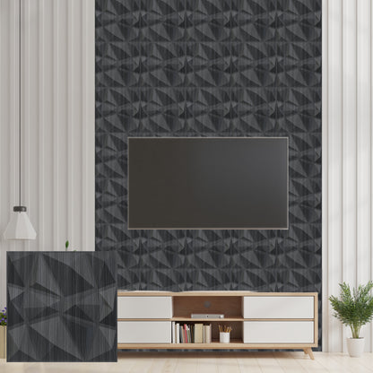 Grey Pine Wood 3D Wall Panels Stone Design