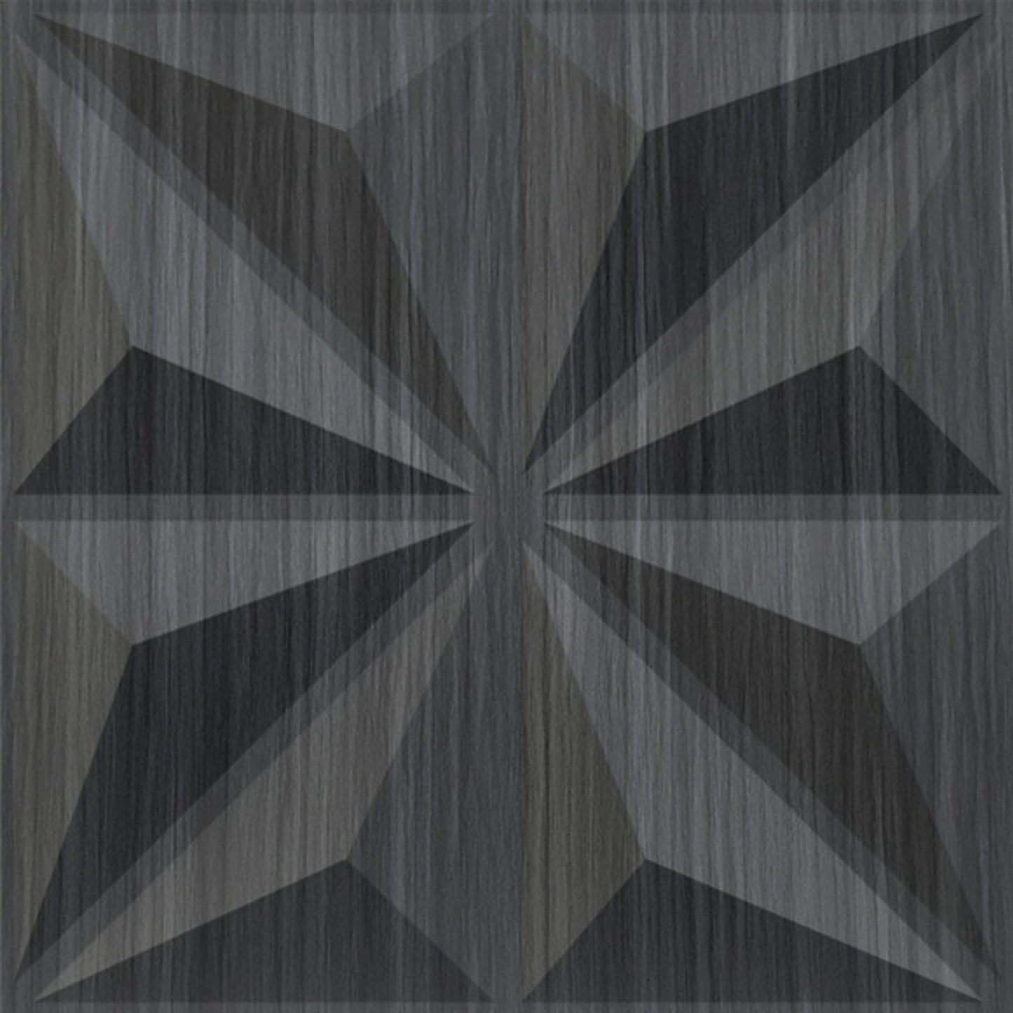 Grey Pine Wood Crystal Design 3D Wall Panel Front View-1