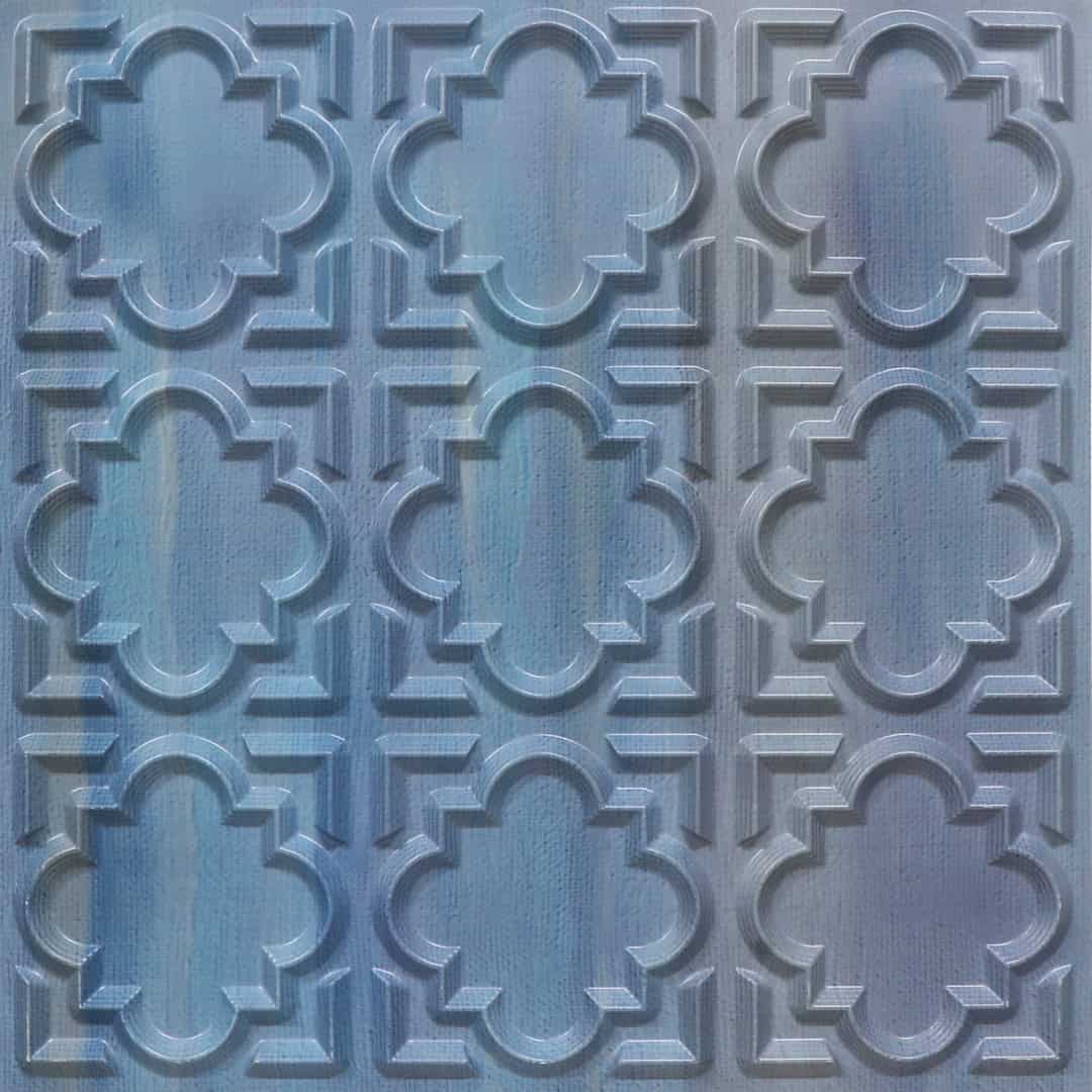 HORIZON_AT_WASTEROSE Color Quatrefoil Design 3D Ceiling Panel