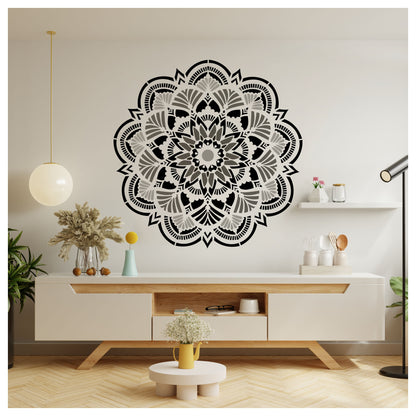 floral stencil for wall painting