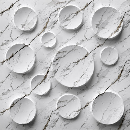 Imperial White Moon Design 3D Wall Panel