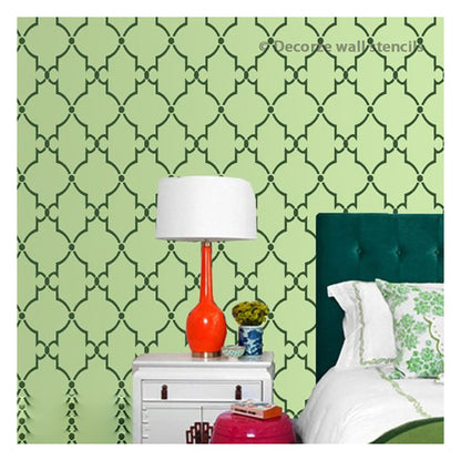 Reusable stencil for wall painting and home decoration