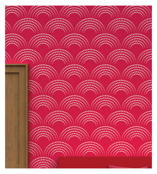 Circle Wall Design Stencil (KHS361)