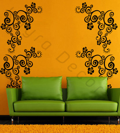 stencil for wall painting home tree