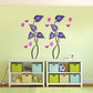 Creepers Leaf With Butterfly Wall Design Stencil (KHS404)