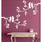 Birds On Branch Wall Design Stencil (KHS422)