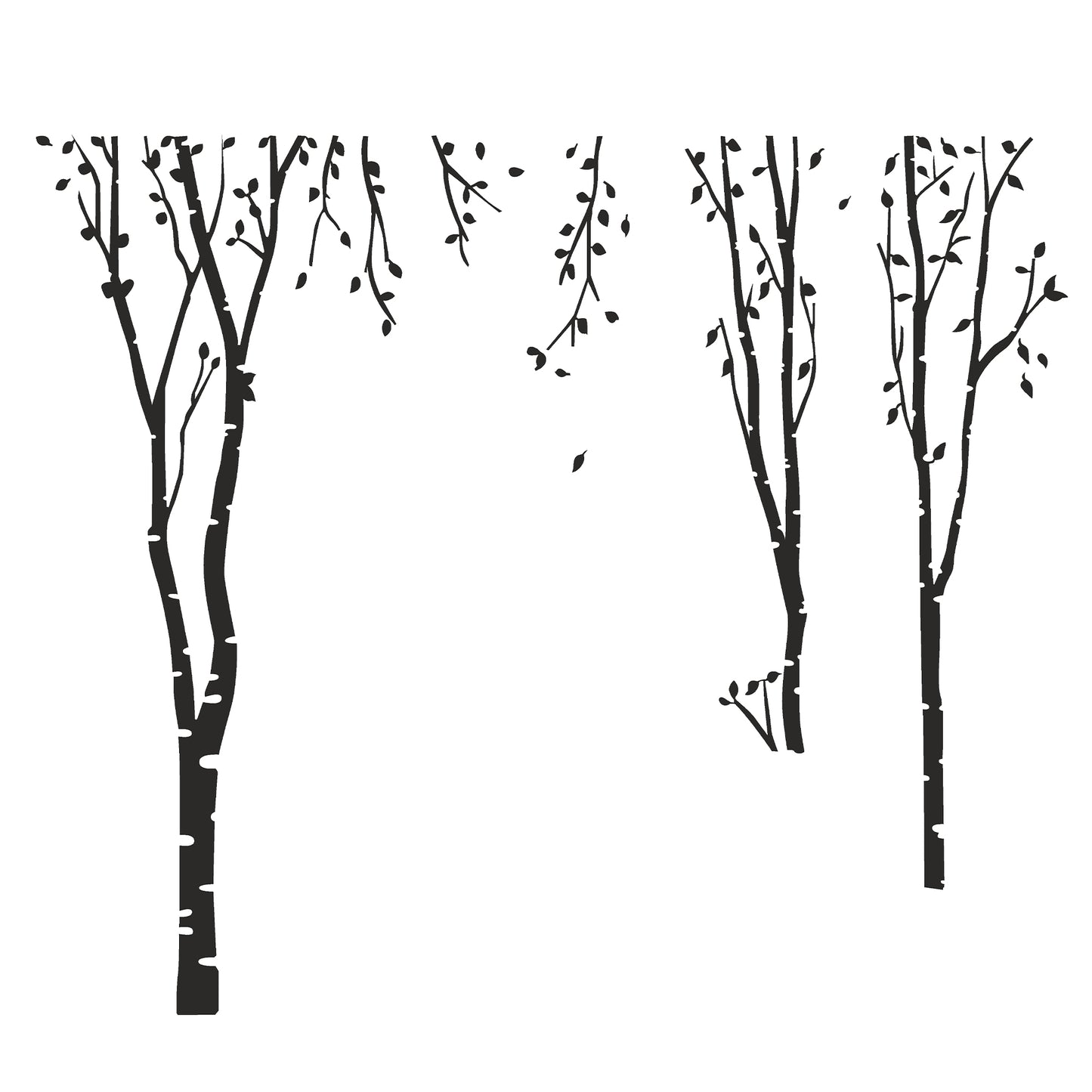 Large Size Tree Wall Design Stencil (KHSNT381)