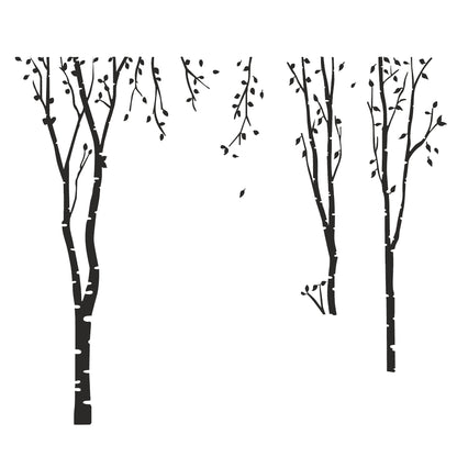 wall painting stencils tree