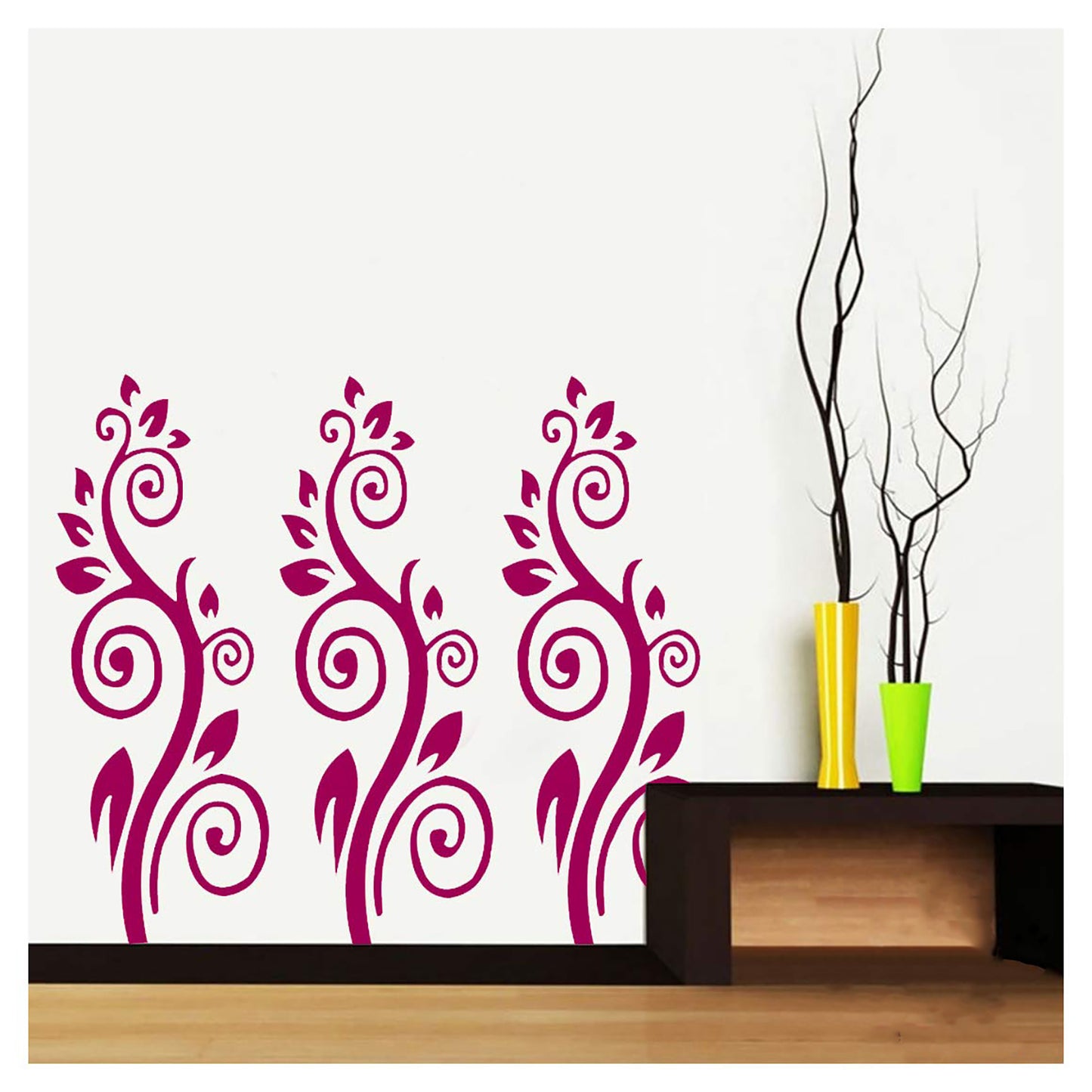 Swirl Wall Design Stencil (KHSNT031)