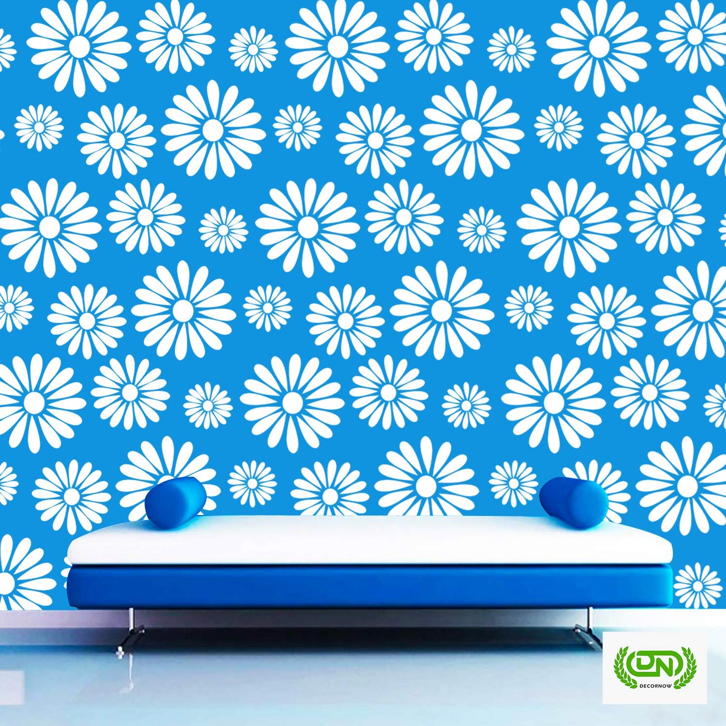 Floral Wall Design Stencil (KHSNT044)