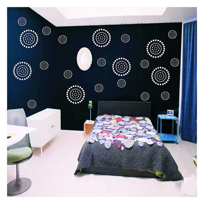 painting stencil wall