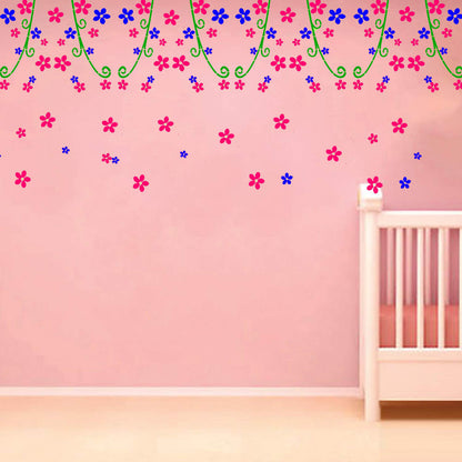 bedroom wall stencil design